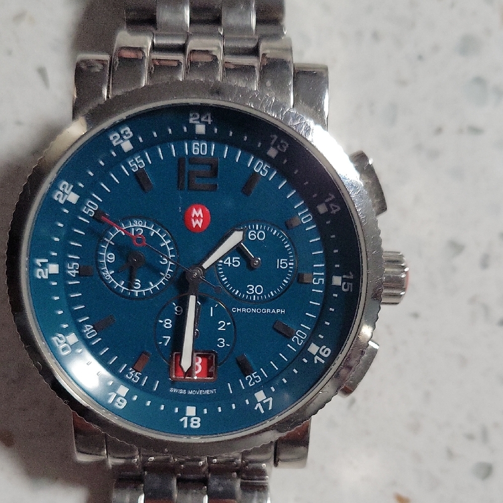 MW Blue Chronograph Watch